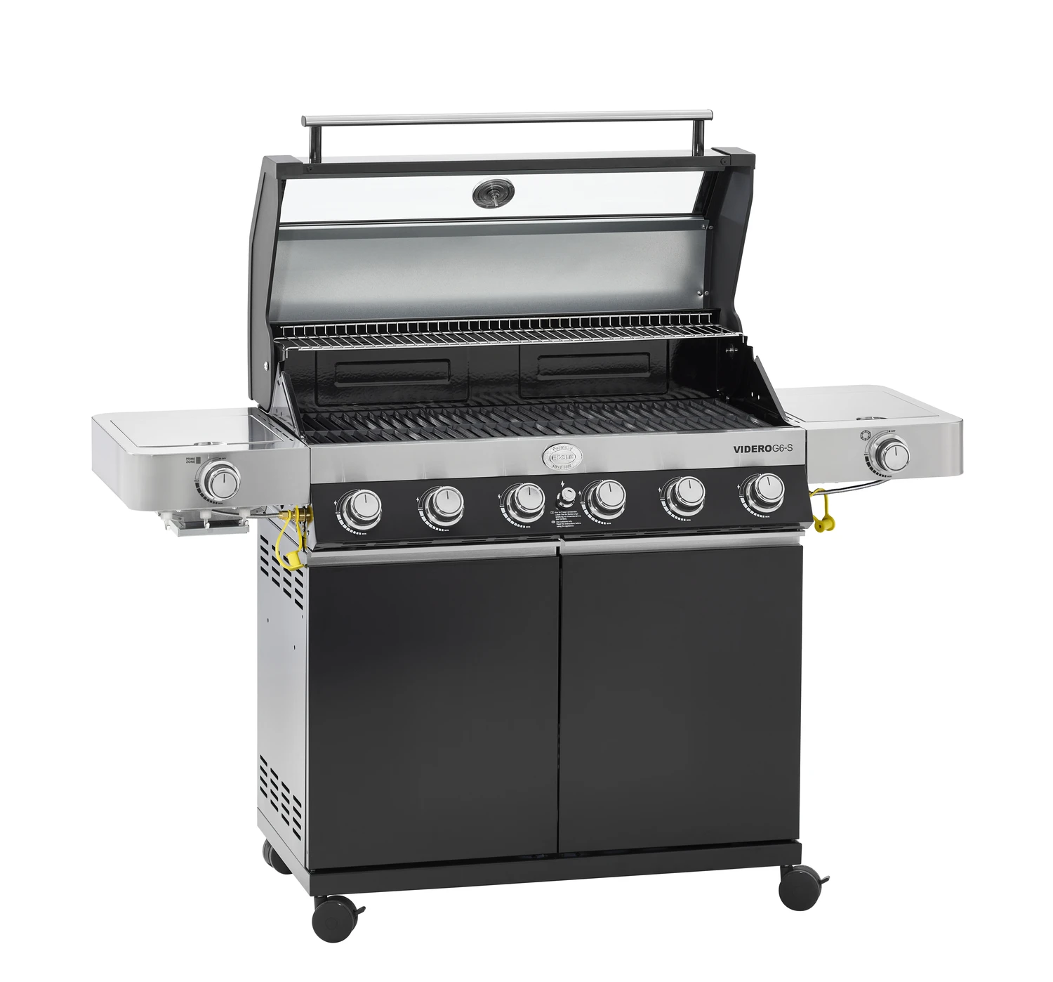 Rösle Gasgrill Videro G6-S VARIO+ Schwarz - Modell 2023 - SMART Deal Inkl. Grillfürst Grill Control + Abdeckhaube Und Grillplatte 6 Rösle Gasgrill Videro G6-S VARIO+ Schwarz - Modell 2023 - SMART Deal Inkl. Grillfürst Grill Control + Abdeckhaube Und Grillplatte - Image 6