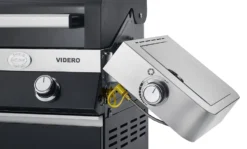 Rösle Gasgrill Videro G4-S VARIO+ Schwarz - Modell 2023 - X-DEAL Inkl. Abdeckhaube Und Grillplatte -Grill Welt Geschäft Roesle Videro schwarz klappbare Seitenteile Seitenkocher