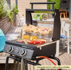 Rösle Gasgrill Videro Pro G2-P Campinggrill -Grill Welt Geschäft Rosle Gasgrill Videro PRO G2 P Beispiel mit Untergestell