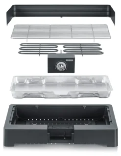 Severin Elektro Tischgrill Mit Grillrost - 2.200 Watt 9 Severin Elektro Tischgrill Mit Grillrost - 2.200 Watt -Grill Welt GeschÀft Severin Elektro Tischgrill PG8565 Aufbau