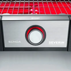 Severin Elektro Tischgrill SENOA Boost - Boost Zone 500°C - 3.000 W 11 Severin Elektro Tischgrill SENOA Boost - Boost Zone 500°C - 3.000 W -Grill Welt Geschäft Severin Senoa boost s PG8113 Drehknopf beleuchtet rot