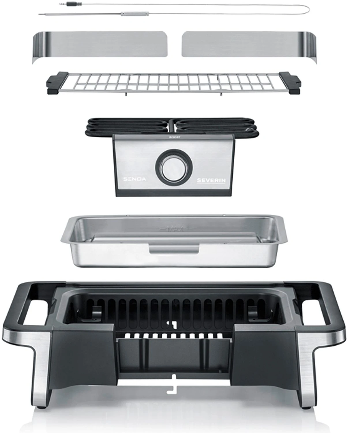 Severin Elektro Tischgrill SENOA Boost - Boost Zone 500°C - 3.000 W 8 Severin Elektro Tischgrill SENOA Boost - Boost Zone 500°C - 3.000 W - Image 8