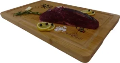 Grillfürst Bambus Schneidebrett Groß 50 X 30 Cm Bambus -Grill Welt Geschäft grillfuerst schneidbrett bambus gross