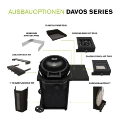 Outdoorchef Gas Kugelgrill Davos 570G Pro Mit Cooking Zone (Seitenkocher) & Abdeckhaube -Grill Welt Geschäft outdoorchef davos 570 g erweiterungsmoeglichkeiten 2
