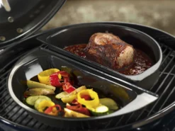 Outdoorchef Gourmet Halbmond Kochset / Grillschalen Porzellanemailliert / 2 Teilig -Grill Welt Geschäft outdoorchef gourmet halbmond 18 211 72 d